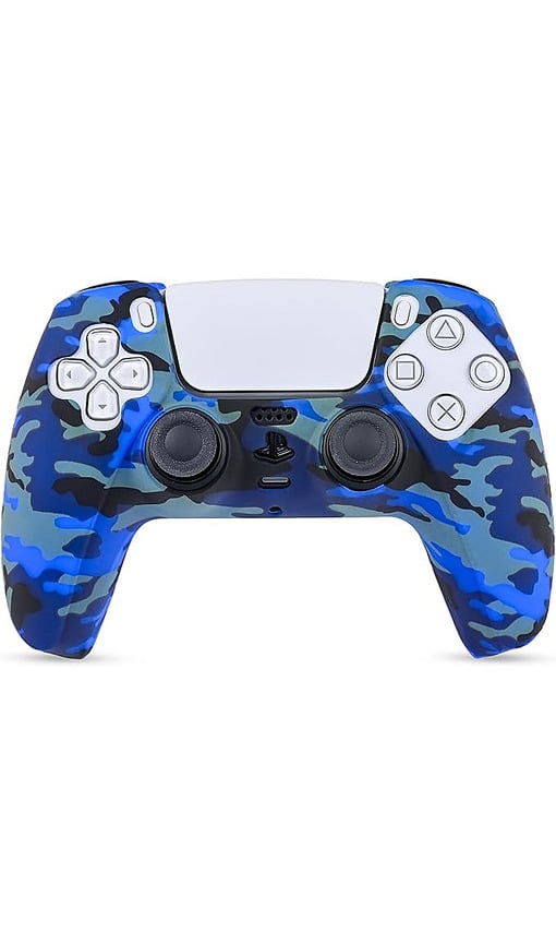 KONTORLAND P5 Kol Gamepad Uyumlu Silikon (Blue Phantom) Oyun Kolu Kılıfı