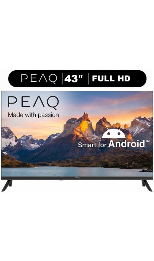 PEAQ 43A7000 43 inç 108 Ekran Smart TV – Android İşletim Sistemli, Dahili Uydu Alıcılı Full HD LED TV