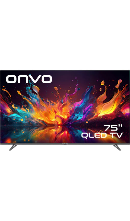 ONVO 75VQ90F3UA 75 inç 190 Ekran Uydu Alıcılı Smart 4K UHD QLED TV