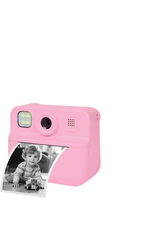 BOOD Anında Baskı Çocuk Fotoğraf Makinesi Pembe