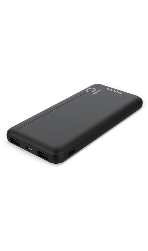 PHILIPS DLP2810CB/00 10.000 mAh Powerbank 2xUSB-A, 1xUSB-C Siyah